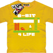 Gra 8-bit 4 life tshirt dla dziecka - żółty