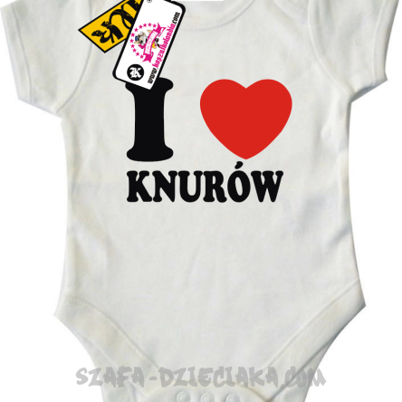 I love Knurów - body dla Maluszka - biały