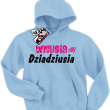 Wnusia dziadziusia świetna bluza dla dziewczynki - błękitny