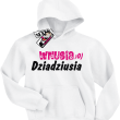 Wnusia dziadziusia świetna bluza dla dziewczynki - biały
