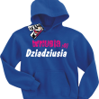 Wnusia dziadziusia świetna bluza dla dziewczynki - niebieski