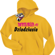 Wnusia dziadziusia świetna bluza dla dziewczynki - żółty
