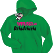 Wnusia dziadziusia świetna bluza dla dziewczynki - zielony