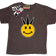 Imprezowy Emotik - koszulka dla dziecka - brązowy