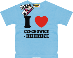 I love Czechowice-Dziedzice - tshirt dziecięcy z nadrukiem, kod: SZDZ00217K