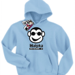 Małpka chce się bawić świetna bluza dziecięca - sky blue