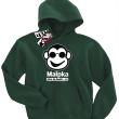 Małpka chce się bawić świetna bluza dziecięca - bottle-green