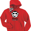 Małpka chce się bawić świetna bluza dziecięca - red