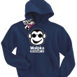 Małpka chce się bawić świetna bluza dziecięca - navy blue