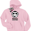 Małpka chce się bawić świetna bluza dziecięca - pink