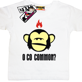 Małpka "o co common" - zabawny tshirt dziecięcy, kod: SZDZ00026K