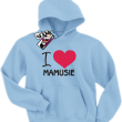 I love Mamusie bluza dziecięca - błękitny