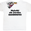 Malutki, ale bardzo głośniutki zabawna dziecięca koszulka - biała