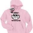Be chillout uśmiechnij się niepowtarzalna bluza dziecięca - różowy