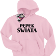 Pępek świata super dziecięca bluza z kapturem -  pink