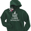 Bardzo nie lubię sprzątać świetna bluza dziecięca z nadrukiem - butelkowy