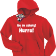 Idę do szkoły hurra! oryginalna bluza dziecięca - red