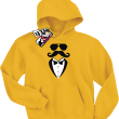 Wąsacz we fraku zabawna bluza dziecięca - yellow