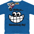 uśmiechnij się tshirt dla dziecka - niebieski