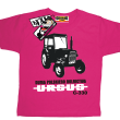 Traktor Ursus tshirt dla syna - różowy