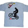 I love Bike świetna dziecięca koszulka - ash