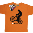 I love Bike świetna dziecięca koszulka - orange