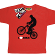 I love Bike świetna dziecięca koszulka - red