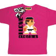 I love old games - koszulka dziecięca - różowy