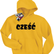 Cześć super bluza dziecięca z kapturem - yellow