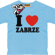I love Zabrze odlotowa koszulka dziecięca - błękitny