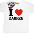 I love Zabrze odlotowa koszulka dziecięca - biały