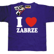 I love Zabrze odlotowa koszulka dziecięca - fioletowy