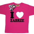 I love Zabrze odlotowa koszulka dziecięca - różowy