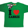I love Zabrze odlotowa koszulka dziecięca - zielony