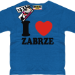 I love Zabrze odlotowa koszulka dziecięca - niebieski