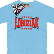 Łobuziak świetny dziecięcy tshirt z nadrukiem - sky blue