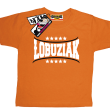 Łobuziak świetny dziecięcy tshirt z nadrukiem - orange