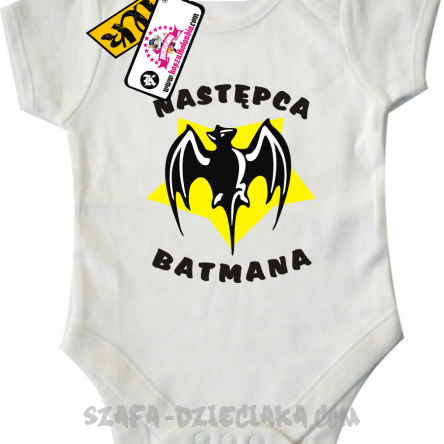 Następca batmana - odlotowe body dziecięce - white