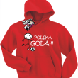 Polska gola bluza dla małego kibica - czerwony
