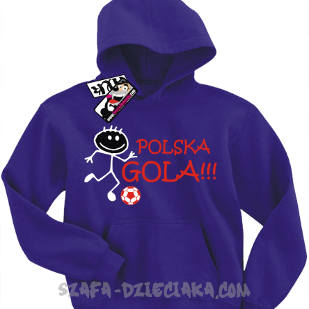Polska gola bluza dla małego kibica - fioletowy