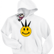 Irokezowy Emotik - bluza dziecięca - biały