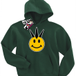 Irokezowy Emotik - bluza dziecięca - butelkowy
