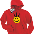 Irokezowy Emotik - bluza dziecięca - czerwony