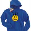 Irokezowy Emotik - bluza dziecięca - niebieski