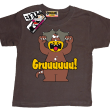 Groźny Gruuu - dziecięca koszulka z nadrukiem - brązowy