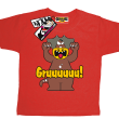 Groźny Gruuu - dziecięca koszulka z nadrukiem - czerwony