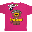 Groźny Gruuu - dziecięca koszulka z nadrukiem - różowy