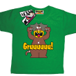 Groźny Gruuu - dziecięca koszulka z nadrukiem - zielony