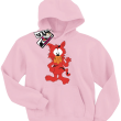 Kot Rudzielec świetna bluza dziecięca z nadrukiem - pink