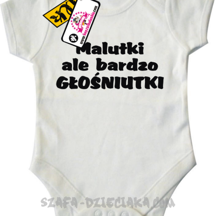Malutki, ale bardzo głośniutki - oryginalne body dziecięce - biały